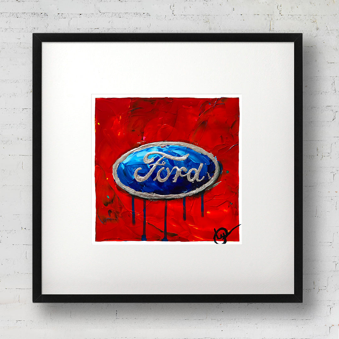 Ford Emblem 10 - Red