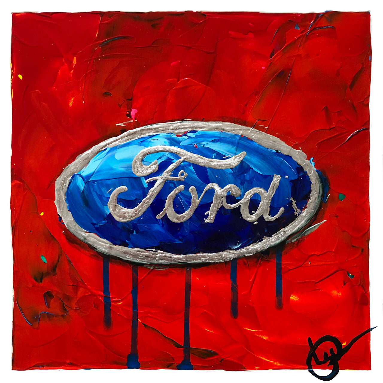 Ford Emblem 10 - Red