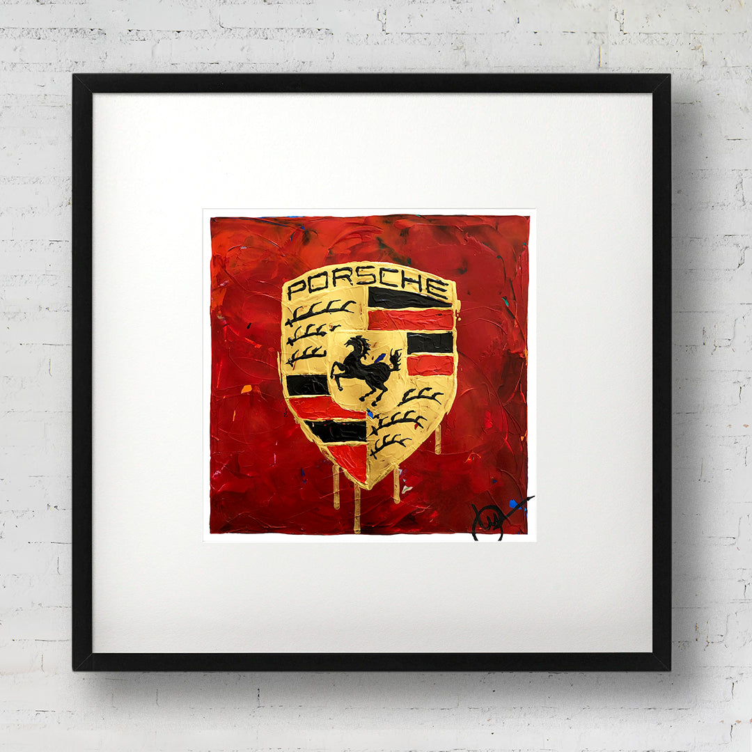 Porsche Abstracted 36 - Dark Red