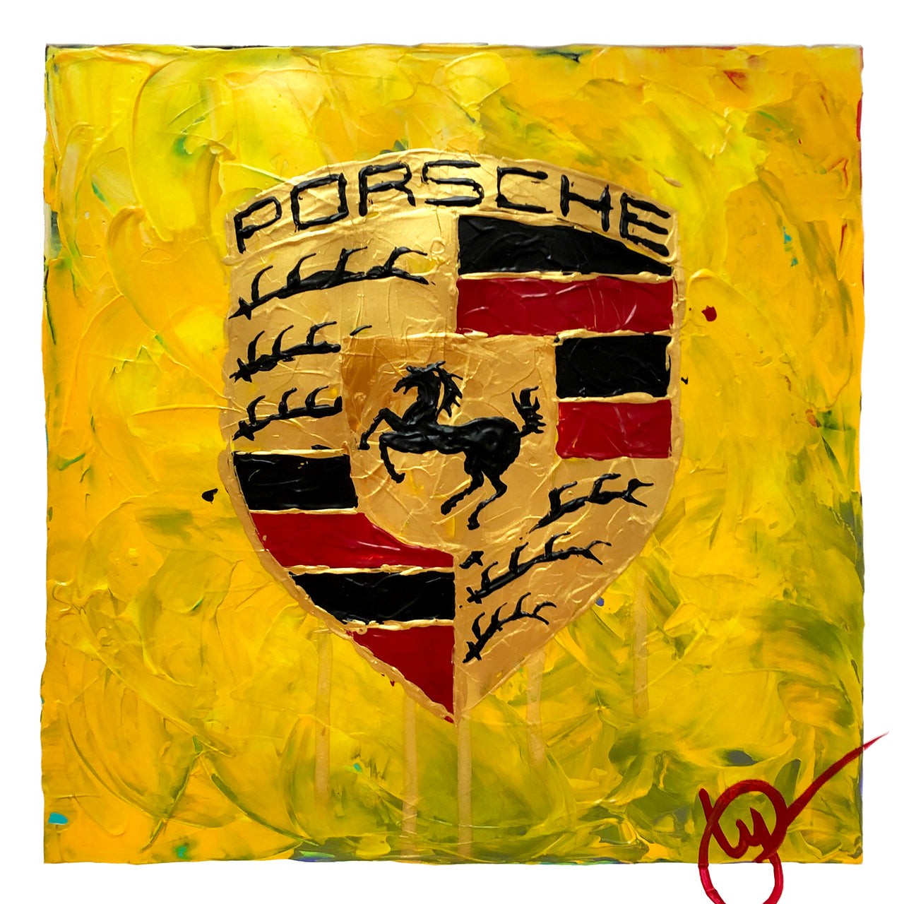 Porsche Abstracted 38 - Yellow