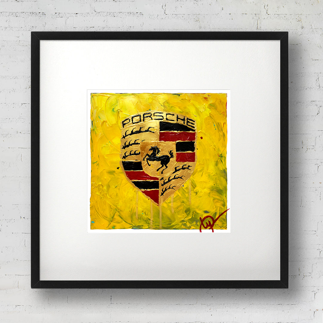 Porsche Emblem 38 - Yellow