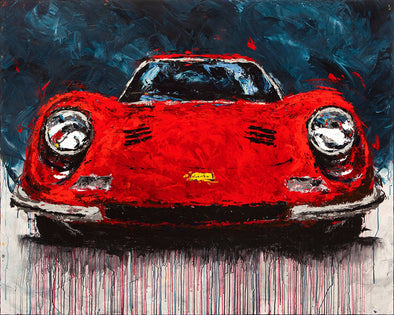 Seraphina- 1973 Ferrari Dino 246 GTS - Giclée
